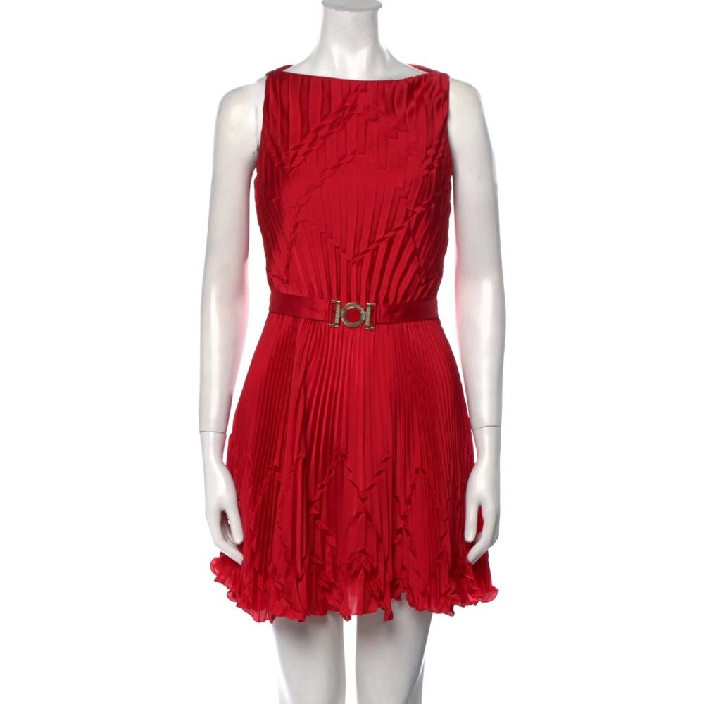 Versace Collection Bateau Neckline Mini Dress Size: XS